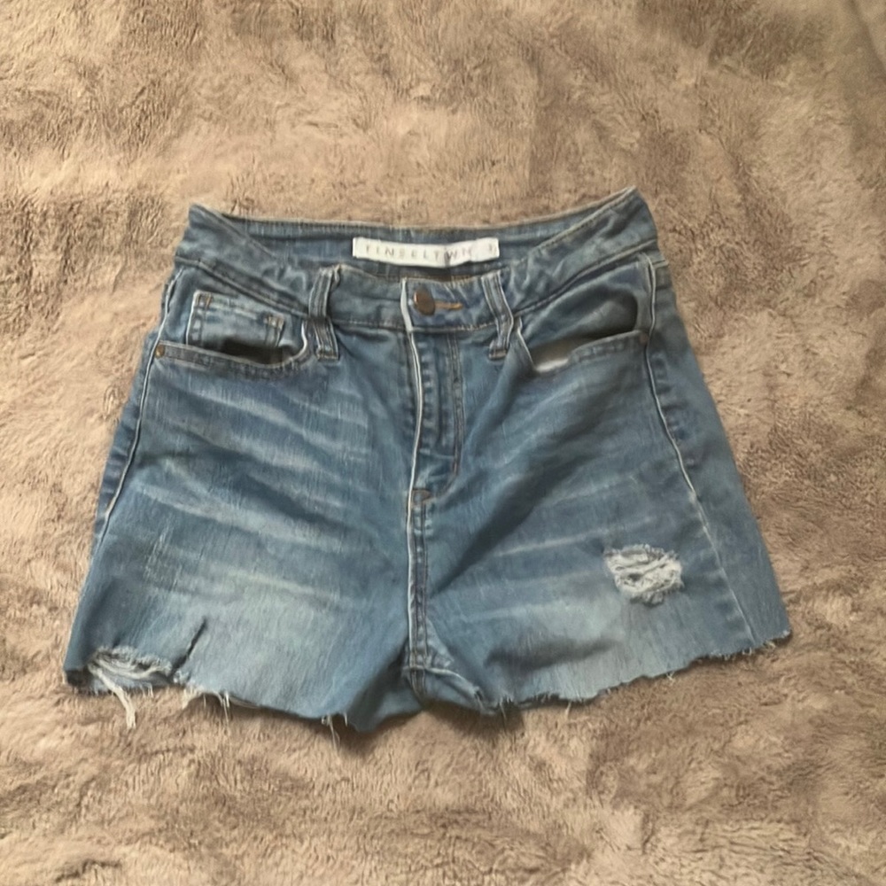 Tinseltown Ripped Jean Shorts